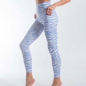 Zebra Gottex Leggings Side Pocket L NWT